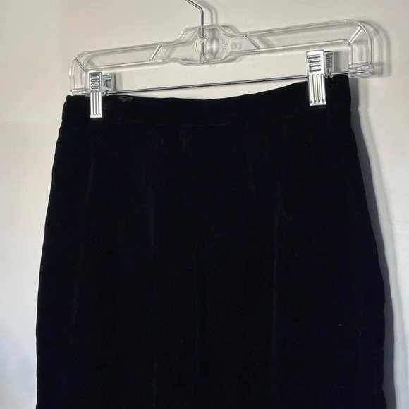 Talbots black velvet midi skirt - Picture 2 of 5